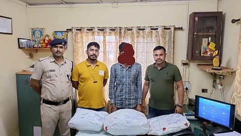 4 kg cannabis seized with two weapon, youth arrested in Margao 