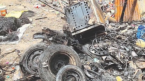 Fire in Arpora