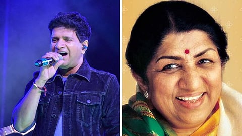 KK and Lata mangeshkar 