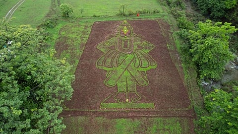 Shree Vitthal Murti Made In Rice Plants
