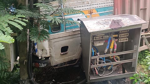 Ponda: कार्गो ट्रक विद्युत डिपीला धडकला; केबल, ट्रान्सफॉर्मरचे नुकसान 
