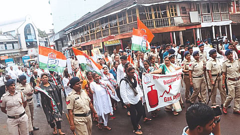 congress protest in goa
