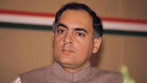 Former Prime Minister Rajiv Gandhi