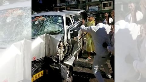 Car Accident in Navelim Goa

