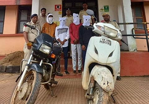 Verna: इसोशी पाळी गावातील दुचाकी चोरीचे प्रकरण उघडकीस, चौघांना अटक  
