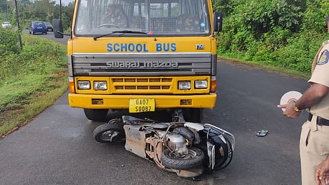 Goa Accident | student dies in bus accident at avede quepem