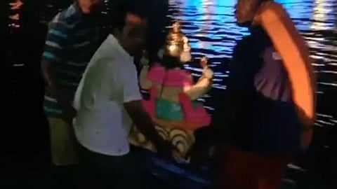 Ganapati immersed faithfully