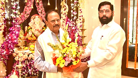 Mumbai: राष्ट्रीय सुरक्षा सल्लागार डोवाल मुंबईत, मुख्यमंत्री शिंदे यांच्याशी महत्वाची चर्चा 
