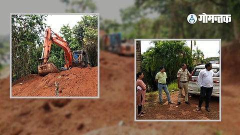 Illegal Hill Cutting in Mandrem 