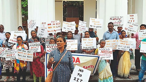Protest in Panjim against IIT Goa Sanguem 