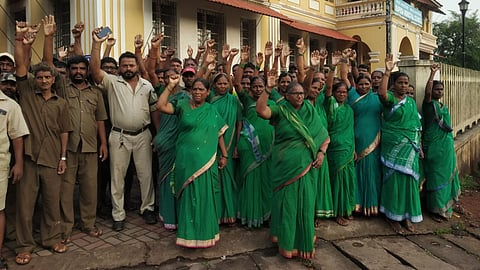 Mapusa Municipal workers Strike