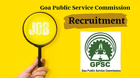 Goa GPSC Jobs 