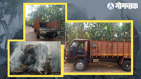  truck caught fire 