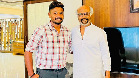 sanju samson meet Rajinikanth