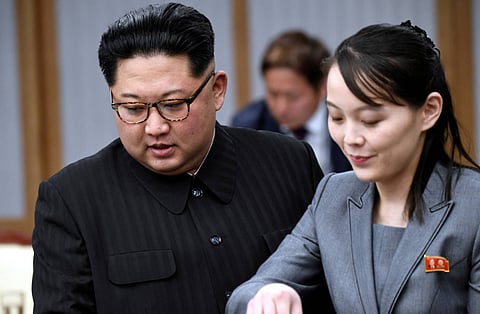 Kim Jong Un and his sister Kim Yo Jong
