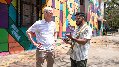 Tim Cook Meets Dattaraj Naik 