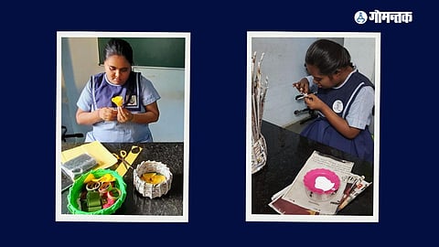 special students made A bouquet 