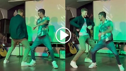 Joe Root and Yuzvendra Chahal Dance