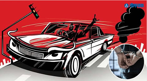 Hyderabad tourists Arrested in Goa For Rash Driving And Two accidents