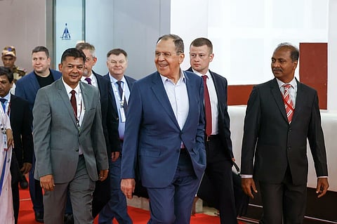 Russian Foreign Minister Sergey Lavrov reaches Goa 