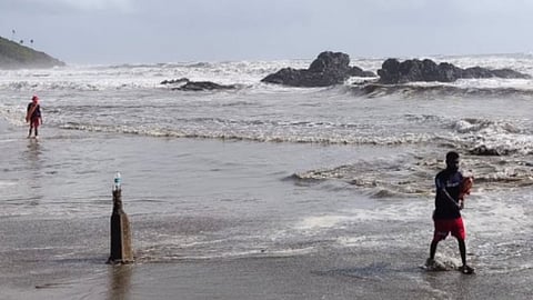 Swimming not allowed on Goa Beach in monsoon season