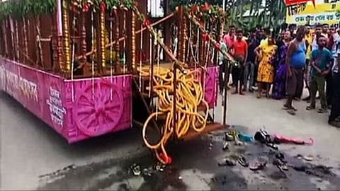 Tripura Rath Fire Video