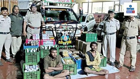 Goa made liquor Seized