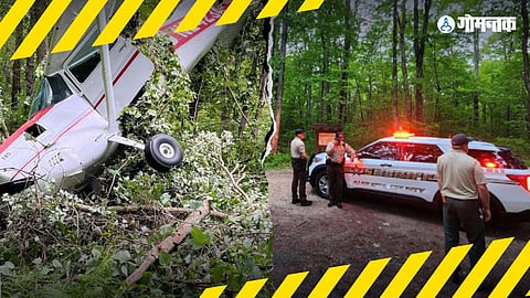 A private jet has crashed into the mountains in Virginia