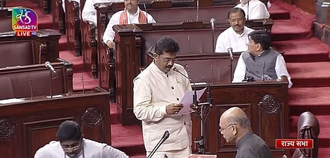Sadanand Shet Tanavade takes oath as Rajyasabha MP