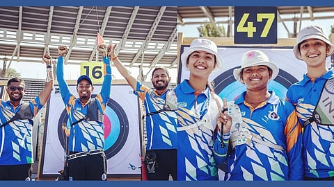 Indian men's and women's archery team