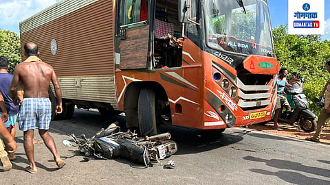 Fish Container Two Wheeler Accident at Balli Goa: