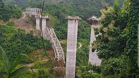At least 17 people were killed when an under-construction railway bridge collapsed in Mizoram's Aizawl.