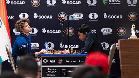 Magnus Carlsen vs R Praggnanandhaa 