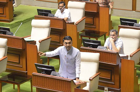 Goa Assembly monsoon session 2023 cm Pramod Sawant