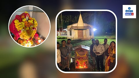 Sancoale Shree Vijayadurga idol And chapel 