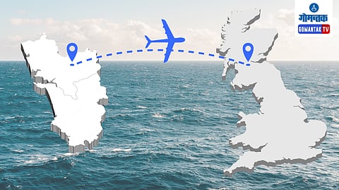 Charter flight from UK to Mopa twice in week 