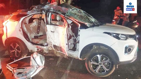 Electric SUV Fatal Accident At Porvorim Goa