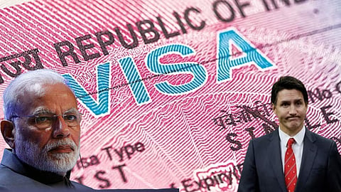 Indian Government has suspended visa services in Canada for now.