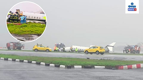 Private jet Plane Crash At Mumbai Airport