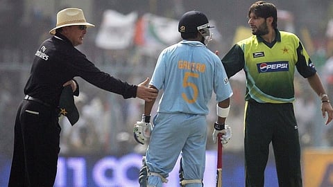 Gautam Gambhir And Shahid Afridi