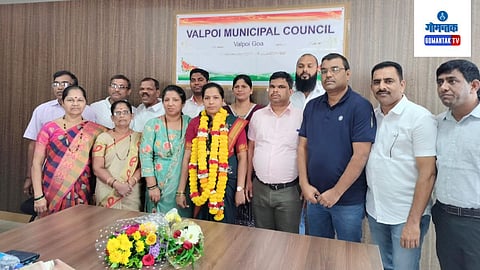 Prasanna Gawas elected unopposed As Mayor Of Valpoi Municipal Council 
