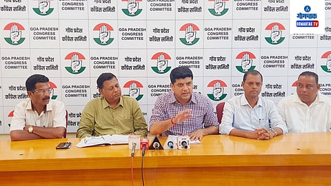 GPCC President Amit Patkar, General Secretary Capt Viriato Fernandes Press conference