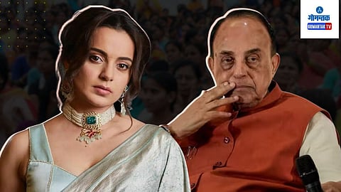 Actress Kangna Ranaut riply to subrhamniyam Swami