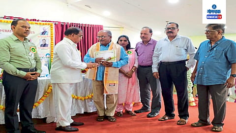 Assonora  Panchsheel Cooperative Society Shyam Harmalkar Excellent Chairman