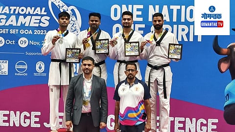 National Games Goa 2023 | P Anand with Gold