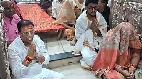 आरोग्यमंत्री विश्वजित राणे पोहोचले बाबा महाकालच्या दर्शनाला, भस्म आरतीत घेतला सहभाग
