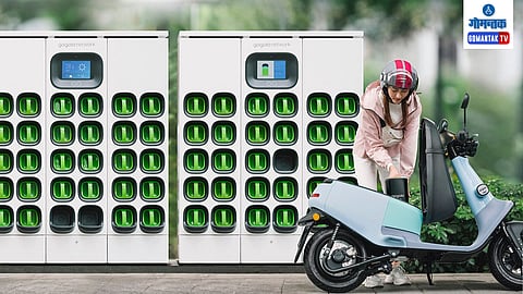 Gogoro Electric Scooter Battery Swapping netwrok at Goa 