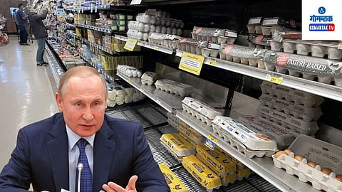 Russian President Vladimir Putin apology over egg shortage