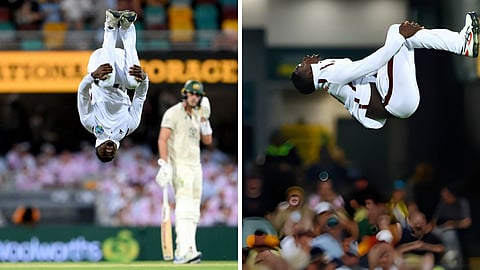 Kevin Sinclair cartwheel celebration