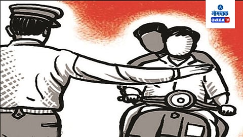 Goa Traffic Rules: कर्णकर्कश आवाजात विनाहेल्‍मेट 'सुसाट रायडिंग' करणाऱ्या भावांना पोलिसांनी शिकवला चांगलाच धडा; पेडणेत कारवाई! 